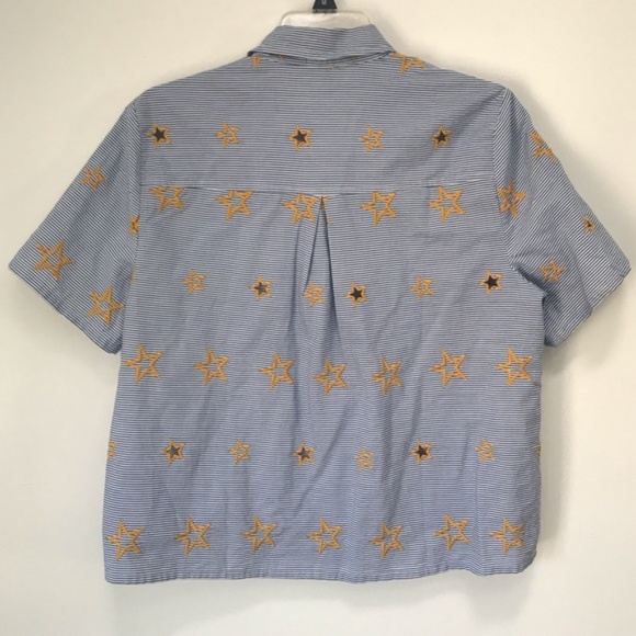 Madewell Small Star Embroidered Striped Shirt - Picture 3 of 6